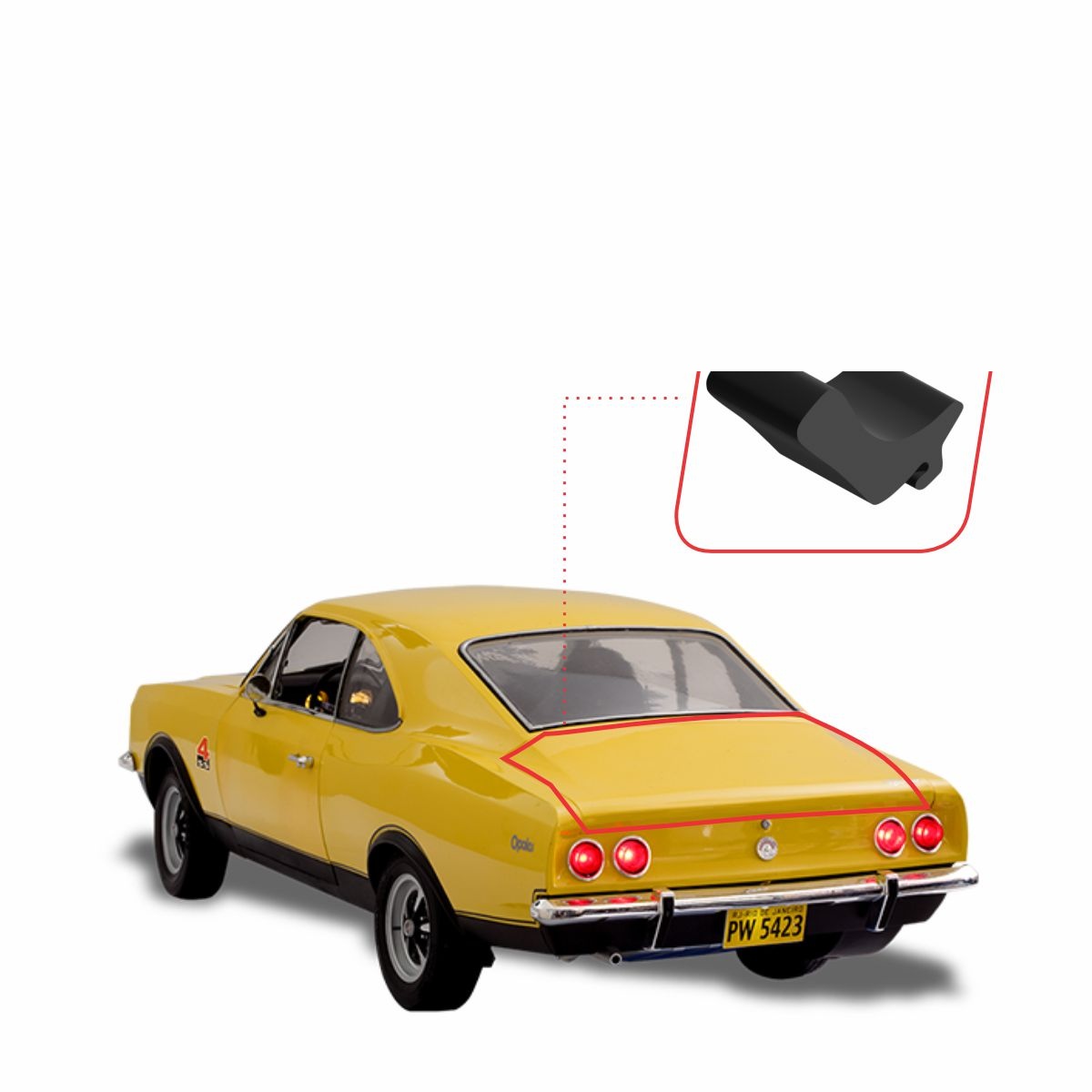 GUARNIÇÃO DO PORTA MALAS (ESPONJA) OPALA 69/77