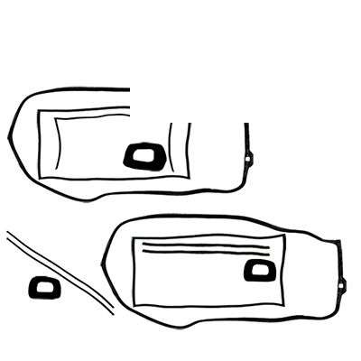 GUARNIÇÃO DA PORTA (09 PÇS) KOMBI CLIPPER 76/96