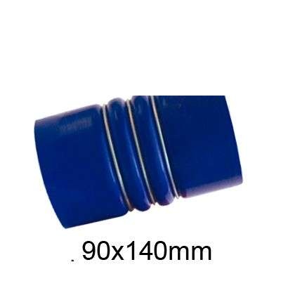 MANGUEIRA DO INTERCOOLER (90 X 140MM) (AZUL) T/R - 112/113