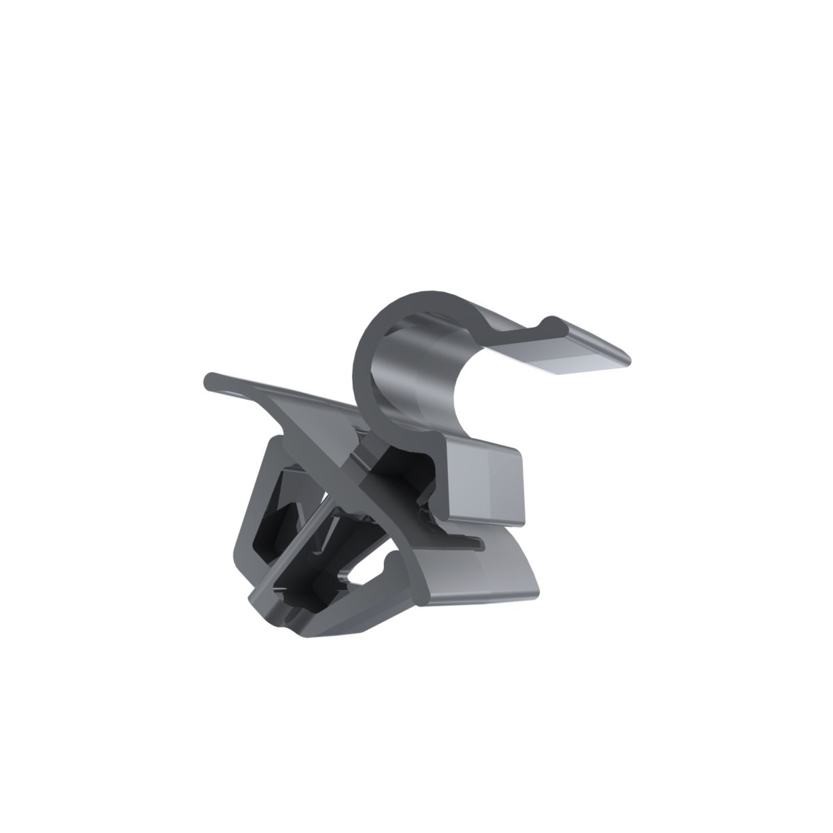 GRAMPO DA HASTE DA VARETA DO CAPÔ (29,4X15,5X7,8MM) (CINZA)
