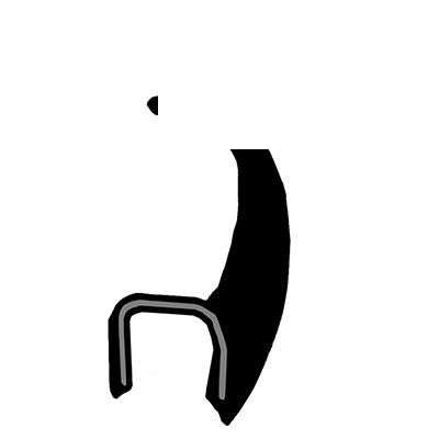 GUARNIÇÃO DO PARA-BRISA (SUP.) (PVC)  (PRETO) (2740MM) ACELLO 03/..