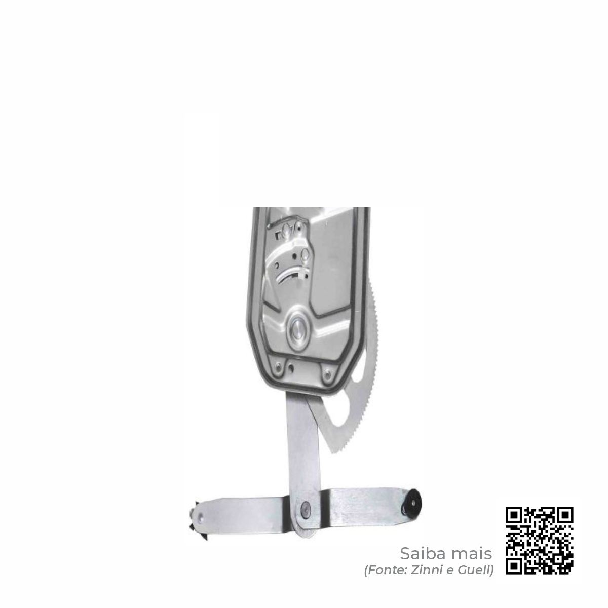 MÁQUINA DO VIDRO DIANT. ESQ. (ELÉTRICO) (S/MOTOR) (P/ORIGINAL 10 DENTES) SÉRIE 4 114/124/T/R