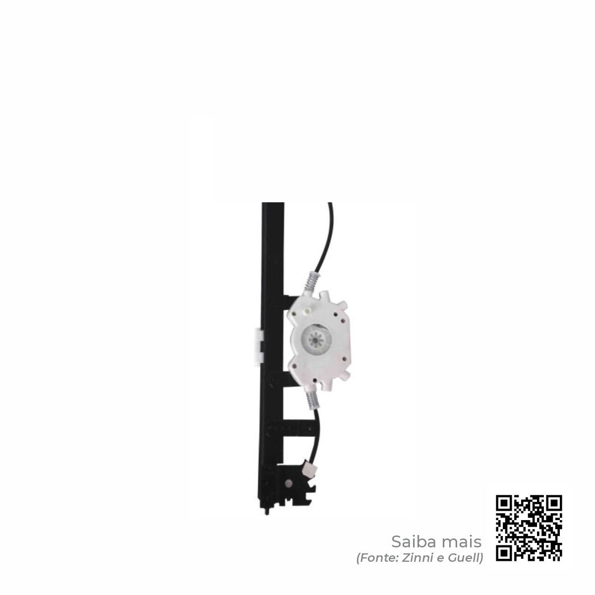MÁQUINA DO VIDRO DIANT. ESQ. (ELÉTRICO) (S/MOTOR) (P/MABUCHI 8 DENTES) PALIO 4PTS/GRAND SIENA